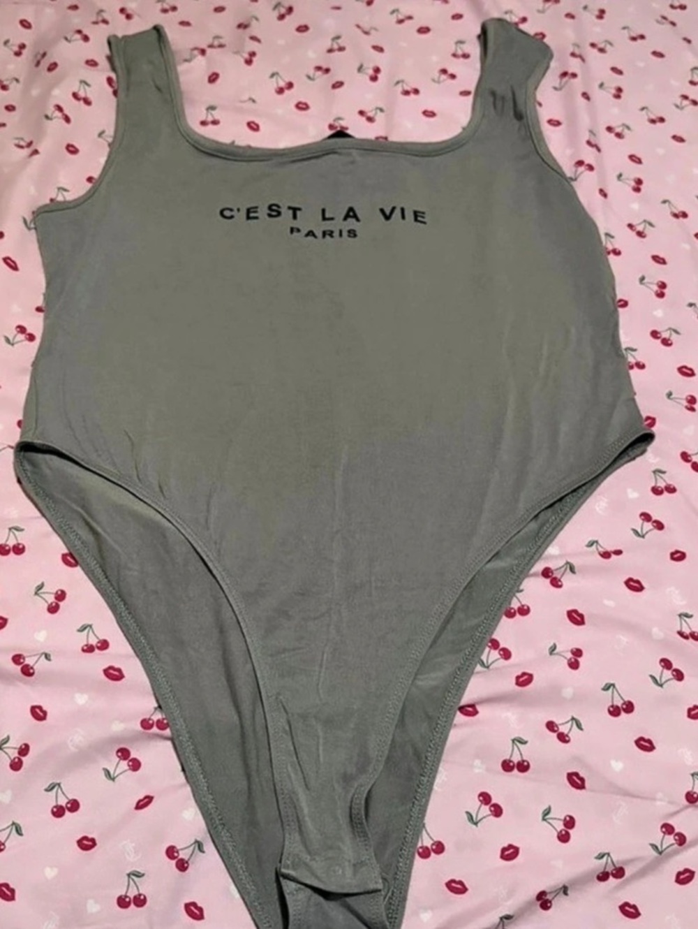 SHEIN Gray Bodysuit Size XL